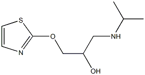 1-[(Isopropyl)amino]-3-[(2-thiazyl)oxy]-2-propanol Structure