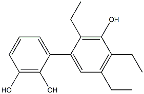 2',4',5'-Triethyl-1,1'-biphenyl-2,3,3'-triol Structure