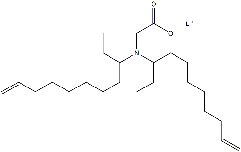 N,N-Di(10-undecen-3-yl)glycine lithium salt Structure