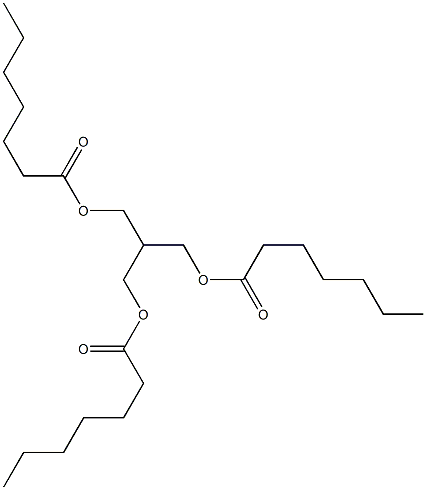 2-[(Heptanoyloxy)methyl]-1,3-propanediol diheptanoate 구조식 이미지