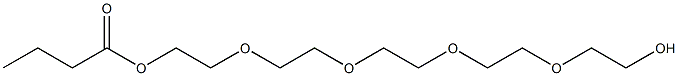 Butyric acid 2-[2-[2-[2-(2-hydroxyethoxy)ethoxy]ethoxy]ethoxy]ethyl ester Structure