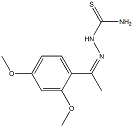 1-[1-(2,4-Dimethoxyphenyl)ethylidene]thiosemicarbazide Structure