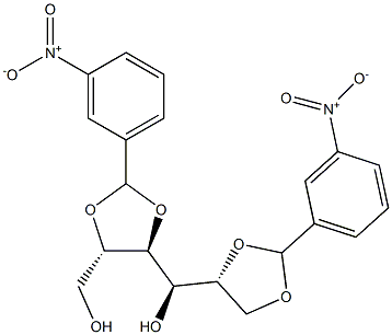 2-O,3-O:5-O,6-O-Bis(3-nitrobenzylidene)-D-glucitol Structure