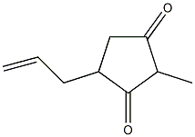 2-Methyl-4-(2-propenyl)-1,3-cyclopentanedione 구조식 이미지