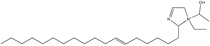 1-Ethyl-1-(1-hydroxyethyl)-2-(6-octadecenyl)-3-imidazoline-1-ium Structure
