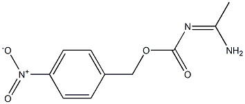 (1-Aminoethylidene)aminoformic acid 4-nitrobenzyl ester Structure