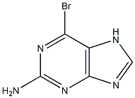 2-Amino-6-bromo-7H-purine Structure