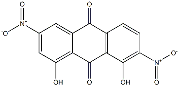 1,8-Dihydroxy-3,7-dinitroanthraquinone Structure