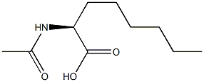 [S,(+)]-2-Acetylaminooctanoic acid Structure