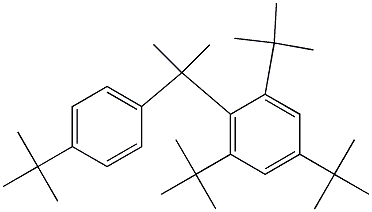 2-(2,4,6-Tri-tert-butylphenyl)-2-(4-tert-butylphenyl)propane Structure