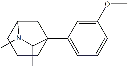 6,7-Dimethyl-1-(3-methoxyphenyl)-6-azabicyclo[3.2.1]octane Structure