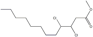 3,4-Dichlorododecanoic acid methyl ester 구조식 이미지