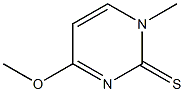 1-Methyl-4-methoxypyrimidine-2(1H)-thione 구조식 이미지