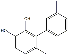 3-(3-Methylphenyl)-4-methylbenzene-1,2-diol 구조식 이미지