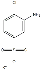 3-Amino-4-chlorobenzenesulfonic acid potassium salt 구조식 이미지