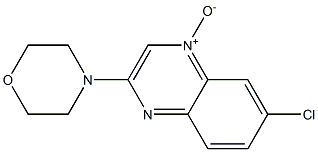 6-Chloro-2-morpholinoquinoxaline 4-oxide 구조식 이미지