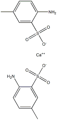 Bis(2-amino-5-methylbenzenesulfonic acid)calcium salt Structure