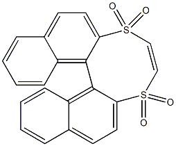 2,2'-Vinylenebissulfonyl-1,1'-binaphthalene 구조식 이미지