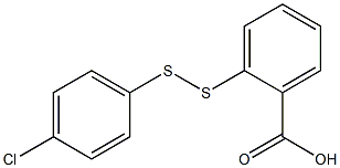 o-[(p-Chlorophenyl)dithio]benzoic acid Structure