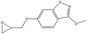 3-Methoxy-6-(oxiranylmethoxy)-1,2-benzisothiazole 구조식 이미지