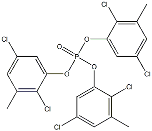 Phosphoric acid tris(2,5-dichloro-3-methylphenyl) ester 구조식 이미지