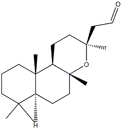 (13S)-8,13-Epoxylabdan-15-al Structure