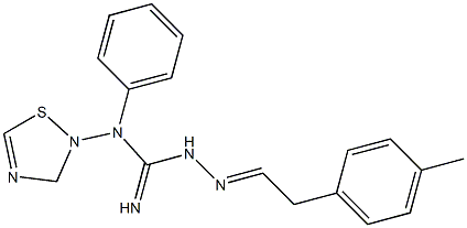 Dihydro-N-[(imino)[2-[2-(4-methylphenyl)ethylidene]hydrazino]methyl]-N-phenyl-1,2,4-thiadiazol-2(3H)-amine Structure