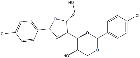 1-O,3-O:4-O,5-O-Bis(4-chlorobenzylidene)-D-glucitol Structure