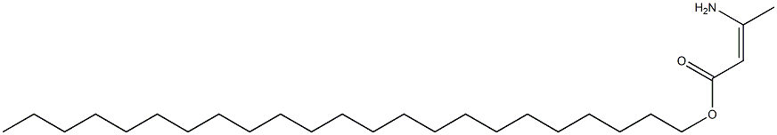 (Z)-3-Amino-2-butenoic acid tricosyl ester Structure