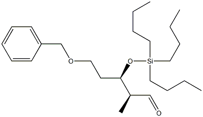 (2S,3R)-5-(Benzyloxy)-3-(tributylsiloxy)-2-methylpentanal Structure