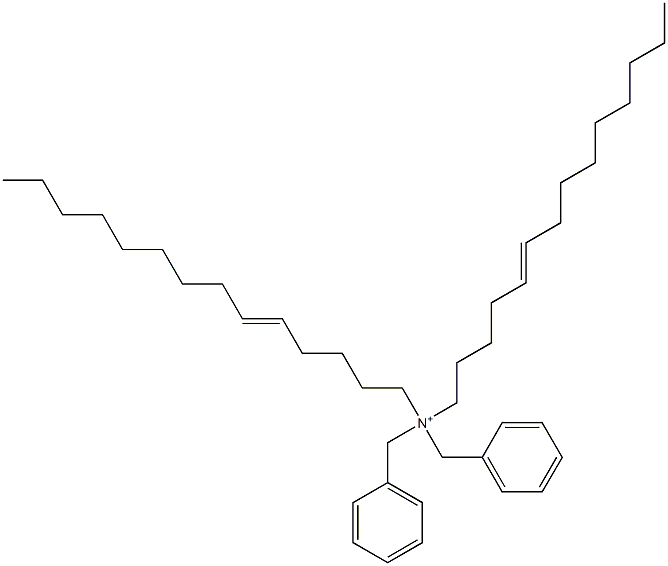 Di(5-tetradecenyl)dibenzylaminium 구조식 이미지