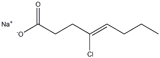 4-Chloro-4-octenoic acid sodium salt 구조식 이미지