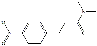 N,N-Dimethyl-3-(4-nitrophenyl)propanamide 구조식 이미지