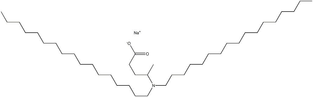 4-(Diheptadecylamino)valeric acid sodium salt Structure