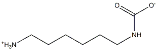 N-(6-Ammoniohexyl)carbamate 구조식 이미지