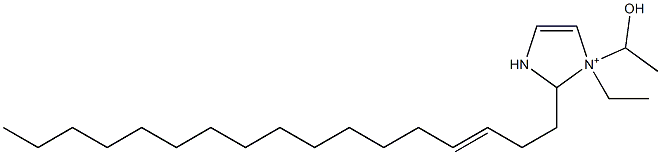 1-Ethyl-2-(3-heptadecenyl)-1-(1-hydroxyethyl)-4-imidazoline-1-ium 구조식 이미지