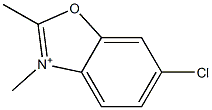 6-Chloro-2,3-dimethylbenzoxazolium Structure