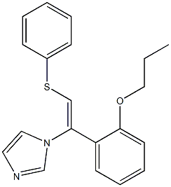1-[(Z)-2-Phenylthio-1-(2-propoxyphenyl)ethenyl]-1H-imidazole Structure