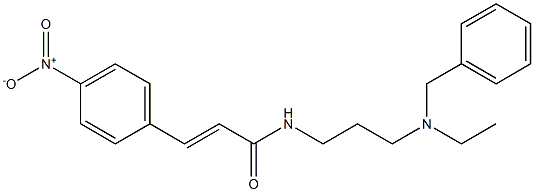 N-[3-(Ethylbenzylamino)propyl]-3-(4-nitrophenyl)acrylamide 구조식 이미지