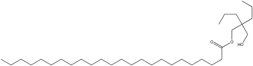 Tetracosanoic acid 2-(hydroxymethyl)-2-propylpentyl ester 구조식 이미지