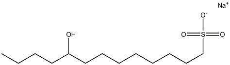 9-Hydroxytridecane-1-sulfonic acid sodium salt 구조식 이미지