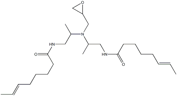 N,N-Bis[2-(6-octenoylamino)-1-methylethyl]glycidylamine Structure