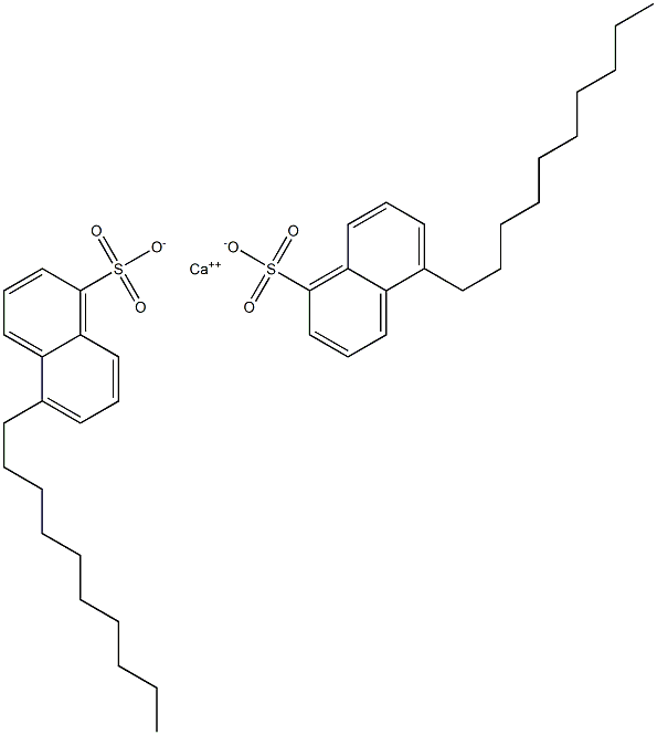 Bis(5-decyl-1-naphthalenesulfonic acid)calcium salt Structure