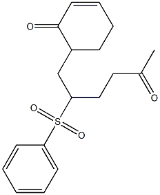 6-[2-(Phenylsulfonyl)-5-oxohexyl]-2-cyclohexen-1-one Structure