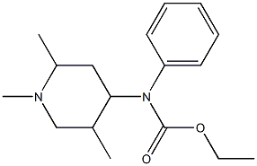 N-Phenyl-N-(1,2,5-trimethylpiperidin-4-yl)carbamic acid ethyl ester 구조식 이미지