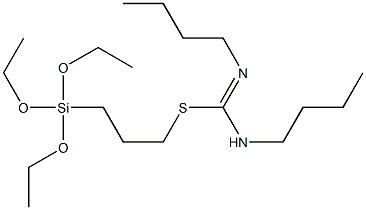 N,N'-Dibutylcarbamimidothioic acid 3-(triethoxysilyl)propyl ester 구조식 이미지