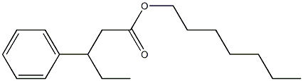 3-Phenylpentanoic acid heptyl ester Structure