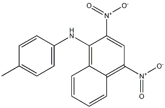 1-(4-Methylphenyl)amino-2,4-dinitronaphthalene 구조식 이미지