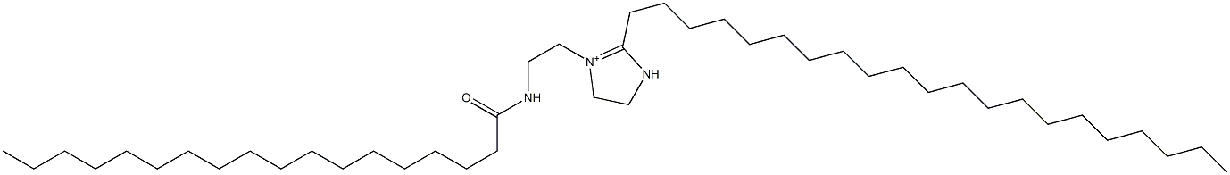 2-Henicosyl-1-[2-(stearoylamino)ethyl]-1-imidazoline-1-ium 구조식 이미지