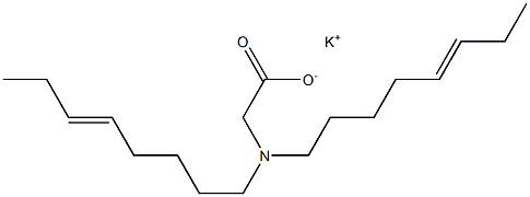 N,N-Di(5-octenyl)glycine potassium salt 구조식 이미지